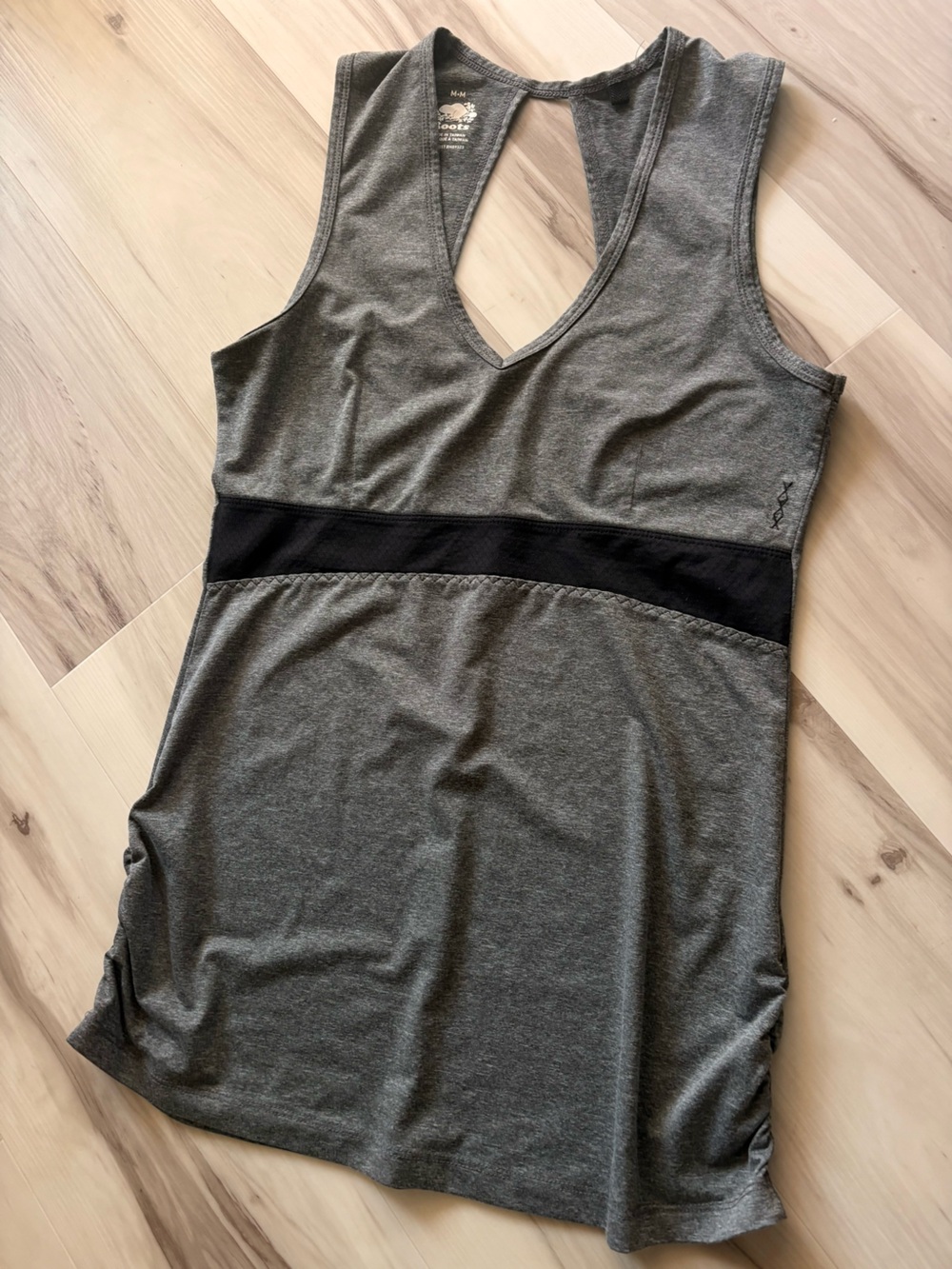Roots Women’s Tank Top Workout Heather Grey Mix Medium